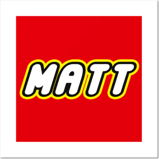 MATT - Personalized LEGO Name Posters and Art